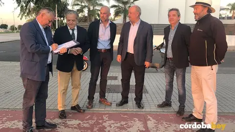 Firma del acta de inicio de las obras complementarias de Mirabueno