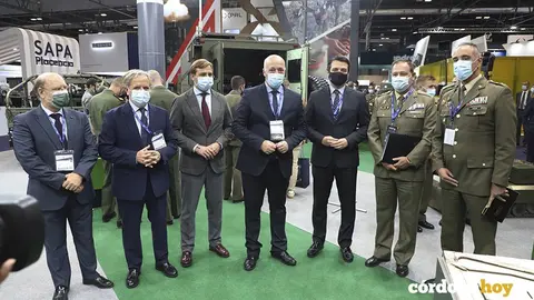 La representaci&oacute;n cordobesa en la Feria Internacional de Defensa, en Madrid en 2021