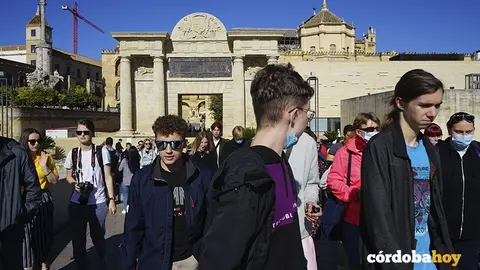 Turistas en la zona patrimonial