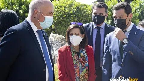 Antonio Ruiz, Margarita Robles, Jos&eacute; Mar&iacute;a Bellido y Juanma Moreno, juntos por la Base Log&iacute;stica