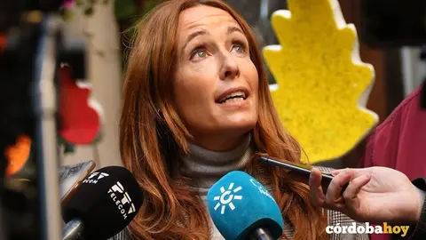 Mari&aacute;n Aguilar, en la presentaci&oacute;n de Los Patios en Navidad 2021