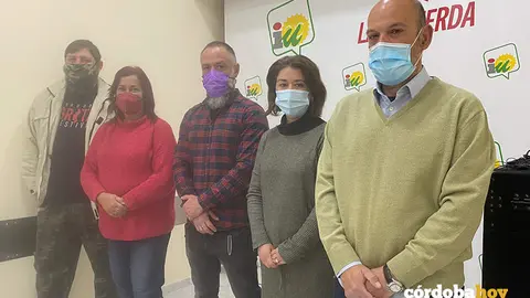 Miembros de la directiva local de IU en C&oacute;rdoba