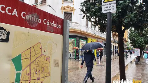 Lluvia en las calles de C&oacute;rdoba