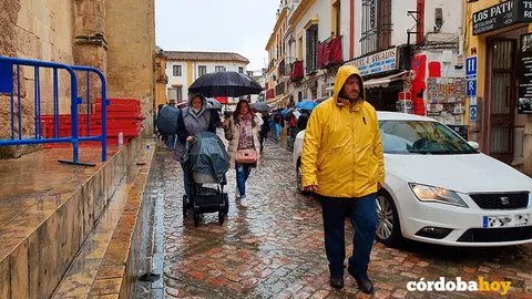 Lluvia en C&oacute;rdoba, en una imagen de archivo