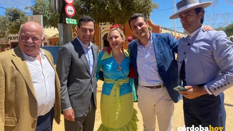 Juan Manuel Moreno, en la Feria de c&oacute;rdoba