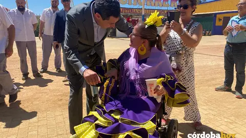 Juan Manuel Moreno, en la Feria de c&oacute;rdoba