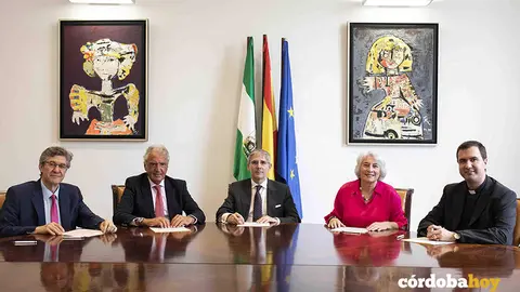 Firma de las cuatro religiones en el Palacio de Congresos