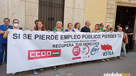 Concentraci&oacute;n del comit&eacute; de empresa de Educaci&oacute;n