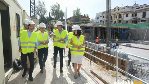Juan Mar&iacute;n vista las obras del Palacio de Justicia de Lucena