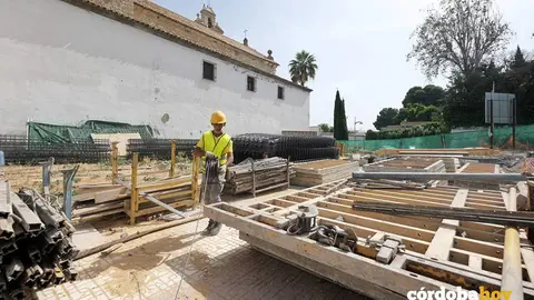 Obras en la Ciudad de la justicia de Lucena
