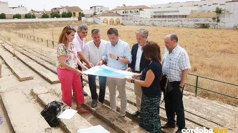 Visita al campo de f&uacute;tbol de San Eulogio en junio de 2022