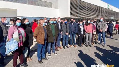 Cargos P&uacute;blicos De IU En La Concentraci&oacute;n De Febrero En El Hospital De Montilla