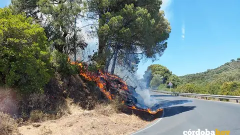 Incendio en la Sierra cordobesa en julio de 2022