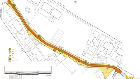 Planta del acceso Norte a La Asomadilla