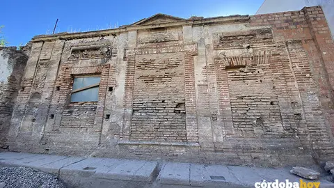 La fachada del Renacimiento que ha salido a la luz en las obras del Jard&iacute;n de Orive