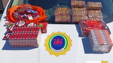 Petardos intervenidos por la Polic&iacute;a Local de C&oacute;rdoba
