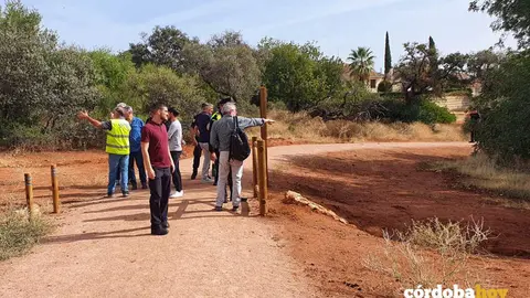 Visita de t&eacute;cnicos de la Gerencia y agentes de la Polic&iacute;a Local al Parque de El Patriarca