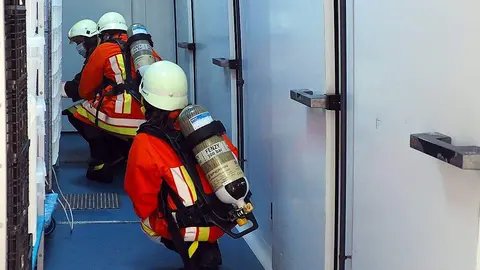 Simulacro de incendio en el Hospital Comarcal Infanta Margarita de Cabra