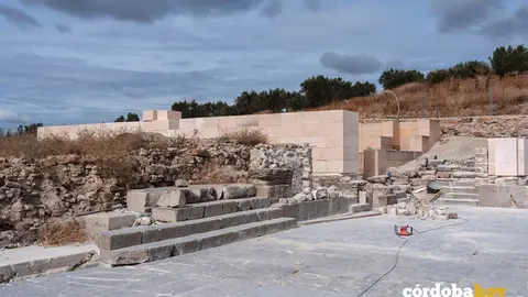 Restos del templo romano de Torreparedones