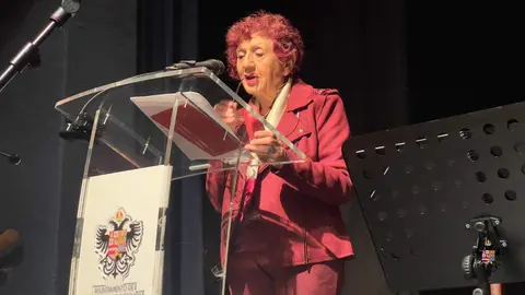 Juana Castro, en la entrega de los premios que llevan su nombre en su novena edici&oacute;n (2022), en una imagen de archivo