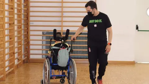 Un alumno con necesidades especiales