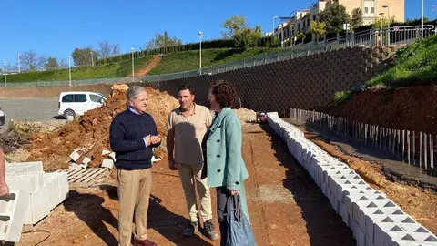 Obras del futuro aparcamiento del barrio de El Naranjo