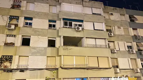 Vivienda donde se ha producido la explosi&oacute;n de gas en Parque Figueroa