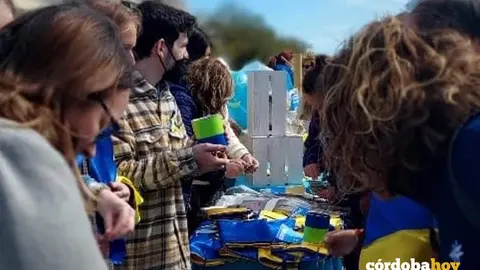 Imagen del cartel del mercadillo solidario con Ucrania