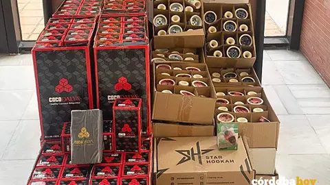 Algunos de los productos incautados por la Polic&iacute;a Local