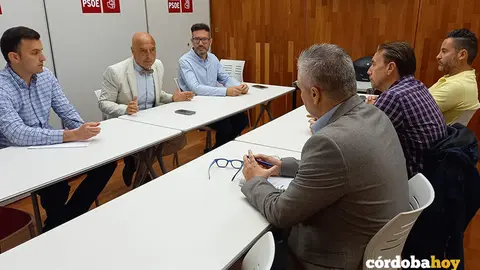Reuni&oacute;n entre Antonio Hurtado y miebros del sindicato SIP-AN