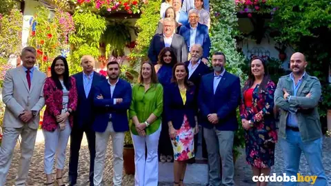 Parte de los miembros de la candidatura de Vox