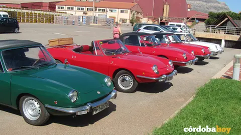 Varios 850  Coup&eacute; y Spideren aparcados FOTO CLUB 850 COUP&Eacute; Y SPIDER DE ESPA&Ntilde;A