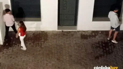Micciones en la calle durante las Cruces en im&aacute;genes captadas por vecinos, en una imagen de archivo