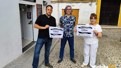 Ismael Mart&iacute;nez, Manuel Ortega y Lourdes Mart&iacute;nez