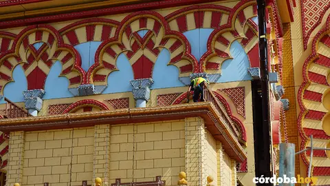 Montaje de la Feria de Nuestra Se&ntilde;ora de la Salud 2023
