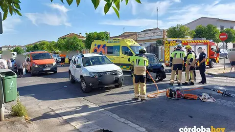 Accidente en la zona de Electromec&aacute;nicas, en la capital cordobesa FOTO CORDOBAFIRE