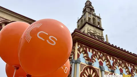 Propaganda de Ciudadanos en la Feria de C&oacute;rdoba
