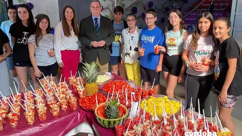 El elegado Jos&eacute; Francisco Viso en el colegio Ipagro de Aguilar