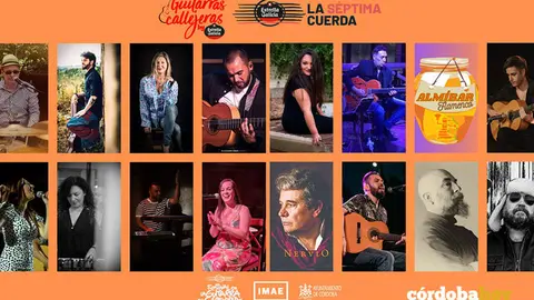 Cartel de las actividades paralelas al Festival de la Guitarra de C&oacute;rdoba 2023