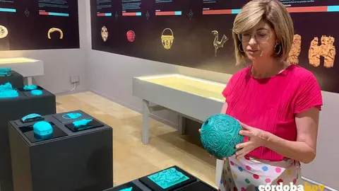 Algunas de las piezas en la exposici&oacute;n del Museo Arqueol&oacute;gico