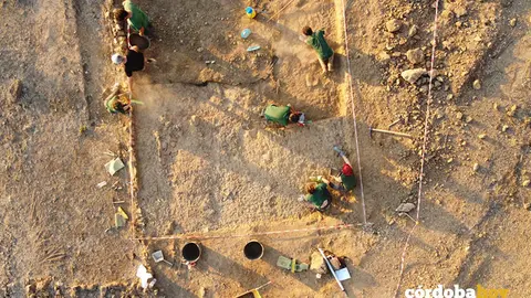 Vista a&eacute;rea de la excavaci&oacute;n en Sierra Boyera