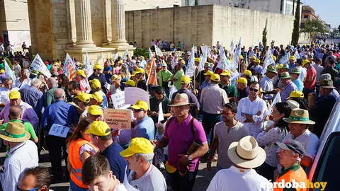 Protesta del campo ante la cumbre europea de Agricultura en C&oacute;rdoba