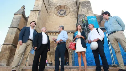 Presentaci&oacute;n de las obras de remodelaci&oacute;n e la fachada de Santa Marina FOTO RAFA MELLADO SENIOR