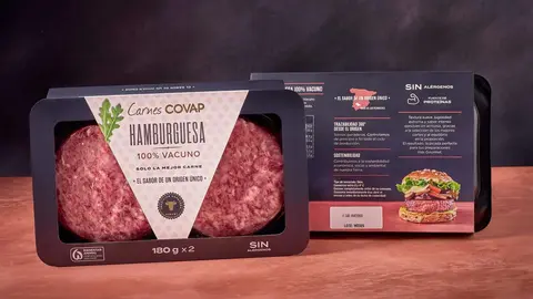 Hamburguesas de la marca comercial Carnes Covap
