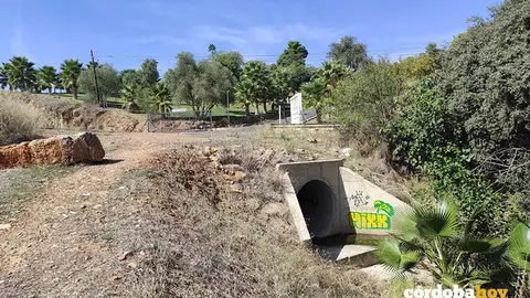 Lugar desde donde se producen los vertidos al Arroyo Pedroches