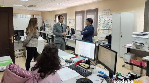 Jos&eacute; Antonio Nieto, en la sede judicial de Montilla