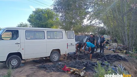 Actuaci&oacute;n policial en el campamento