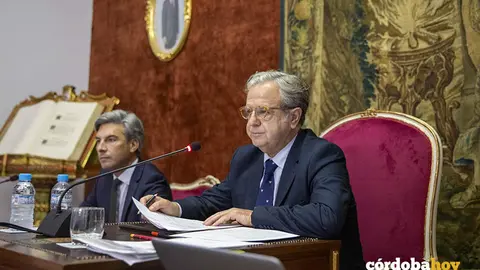Andr&eacute;s Lorite y Salvador Fuentes en el Pleno de la Diputaci&oacute;n Provincial de C&oacute;rdoba