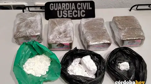 La droga intervenida por la Guardia Civil