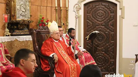 El obispo de C&oacute;rdoba, Demetrio Fern&aacute;ndez, en el seminario